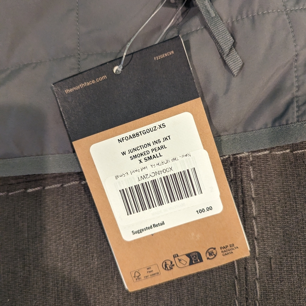 The North Face Junction Insulated Jacket Women's Smoked Pearl Mult Sizes - Picture 8 of 13